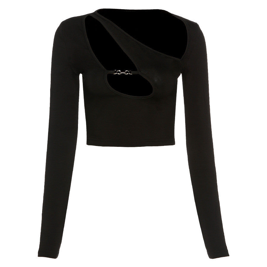 Hollow Crop Top – Trendy Women’s Fashion Top