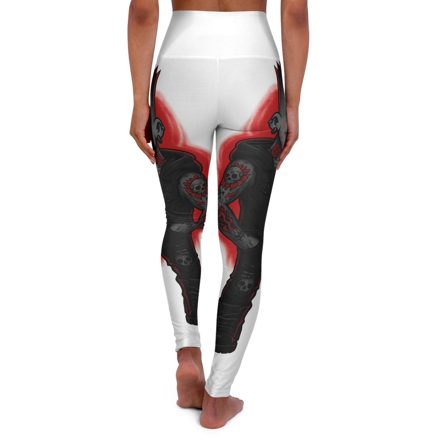 Yoga leggings-Gothic Love Bart Design 2