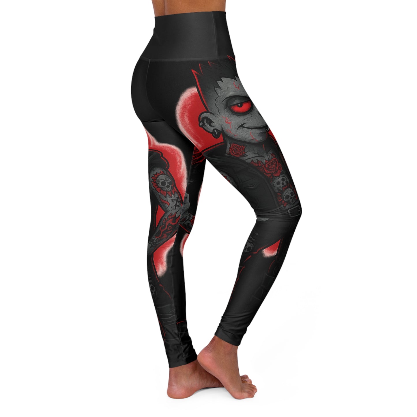 Yoga Leggings - Gothic Love Bart Design