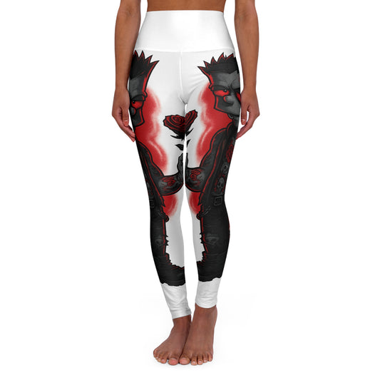 Yoga leggings-Gothic Love Bart Design 2