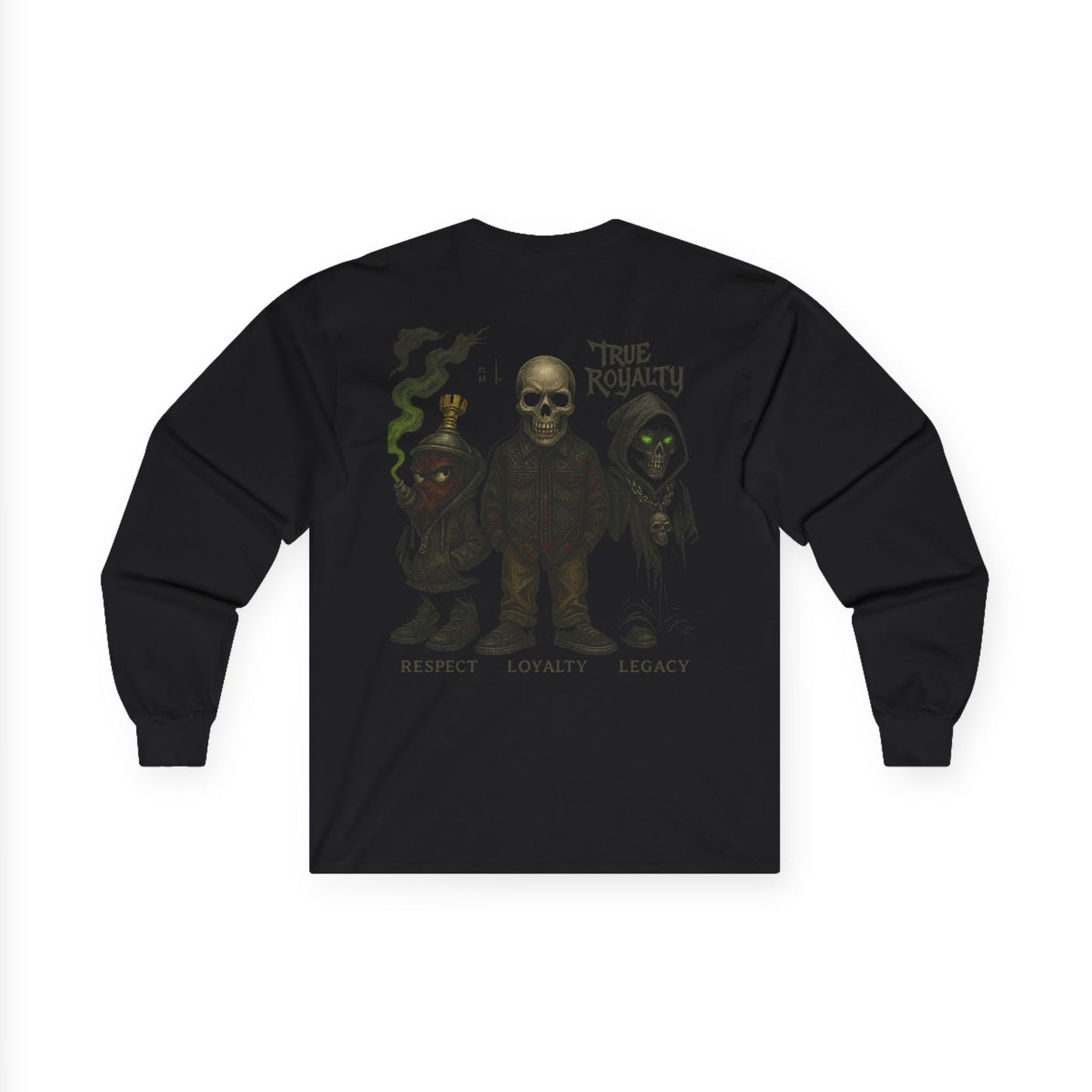 True Royalty Long Sleeve Tee, Unisex Graphic Tee, Streetwear Fashion, Everyday Comfort Wear, Unique Gift for Hip-Hop Fans