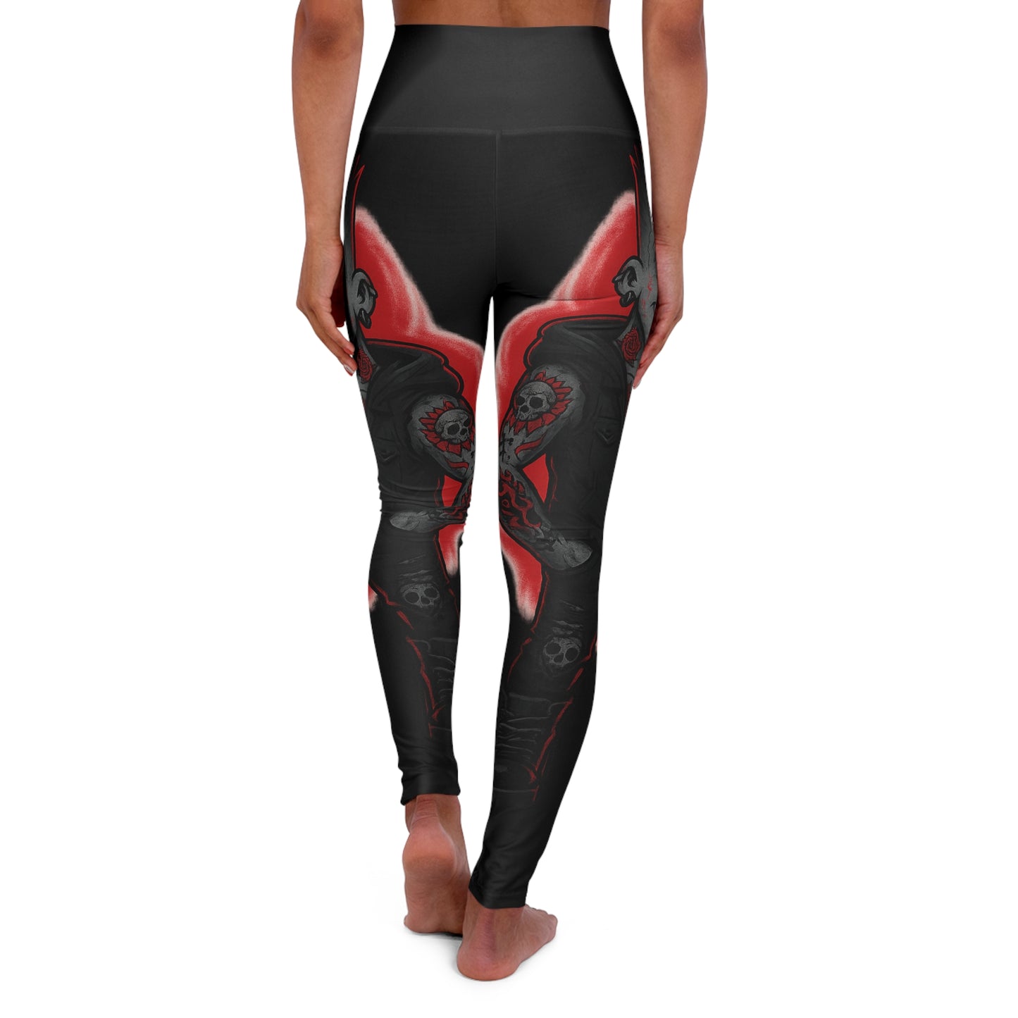 Yoga Leggings - Gothic Love Bart Design