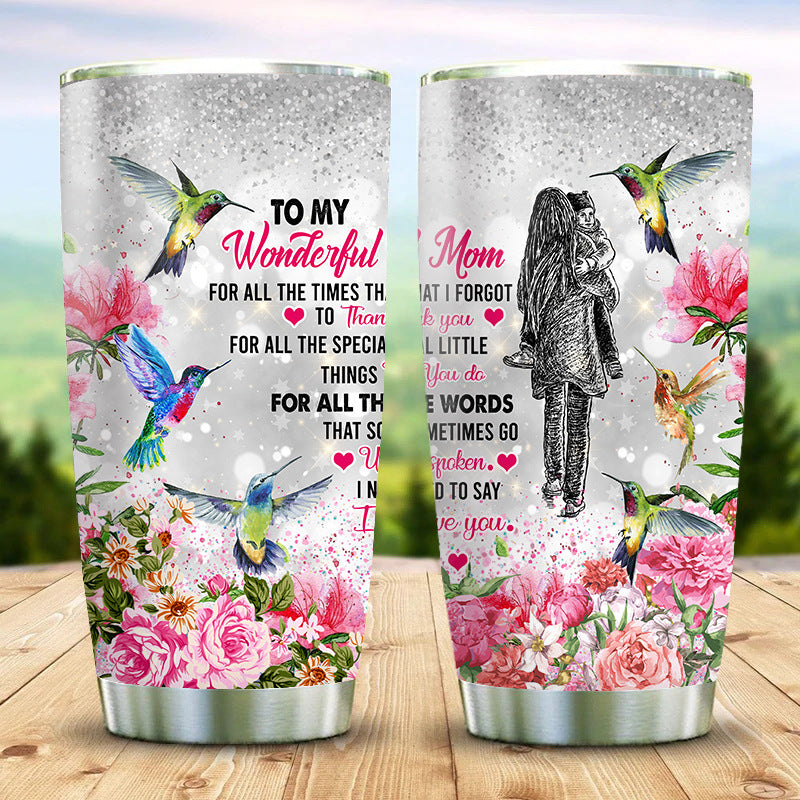 20oz Insulated Stainless Steel Tumbler – Car Cup Travel Mug