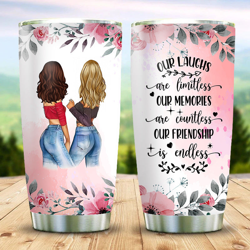 20oz Insulated Stainless Steel Tumbler – Car Cup Travel Mug